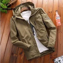 Quick Dry Windbreaker Jacket Male Spring Autumn Military Fashion Men Field Active Outwears Removed Hat Casual Outwear Out Door