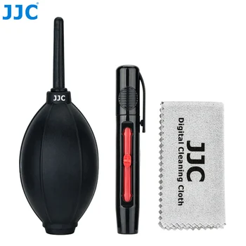 

JJC Camera Lens Cleaning Pen Air Dust Blower Fiber Cloth 3-in-1 Cleaning Kit for Nikon Sony Olympus Canon DSLR Sensor LCD Clean