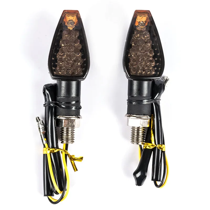 

Newest Universal Short Motorcycle Led Turn Signals Light Waterproof Indicators LED Flasher Blinker With Emark Bike Light