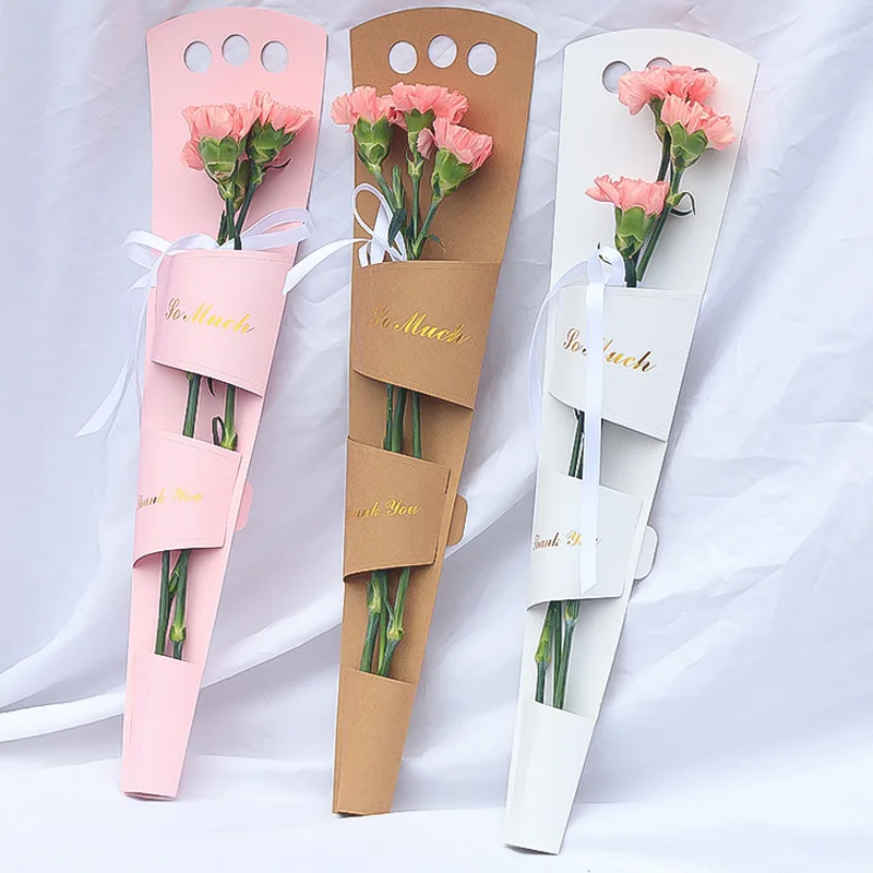 

10pcs/lot 50x13x4cm High Quality Single Rose Carnation Craft Wrapping Paper Flower Packaging Gift Box Home Decoration