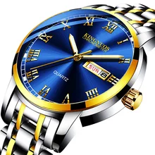 Fashion Men Watches Waterproof Date Week Clock Top Brand Luxury Male Stainless Steel Quartz Watch Man Business Casual Wristwatch nary brand blue face watches man watch stainless steel casual japanese quartz wristwatches male clock men s fashion watch