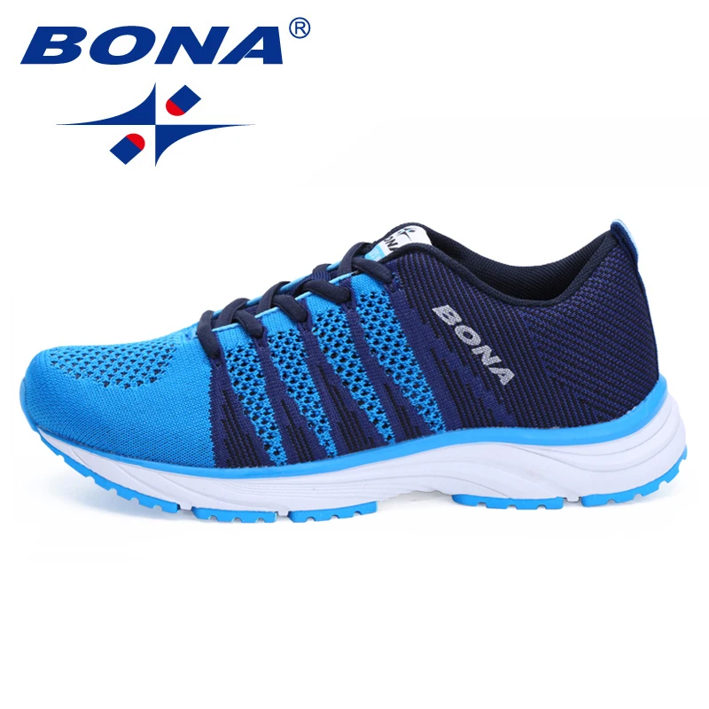 BONA/Новинка; типичный стиль; женские кроссовки для бега; прогулочные беговые кроссовки на шнуровке; сетчатая спортивная обувь; мягкая Быстрая