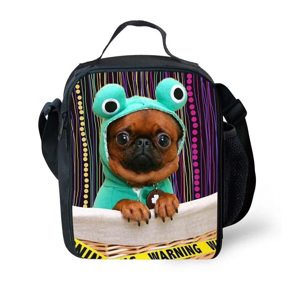 KWD Kids Lovely Dog Lunch Bag Cute Funny Puppy Print Fresh Cooler Custom Personalized Pet Lunchbox for Students Boys Girls Gift (17)