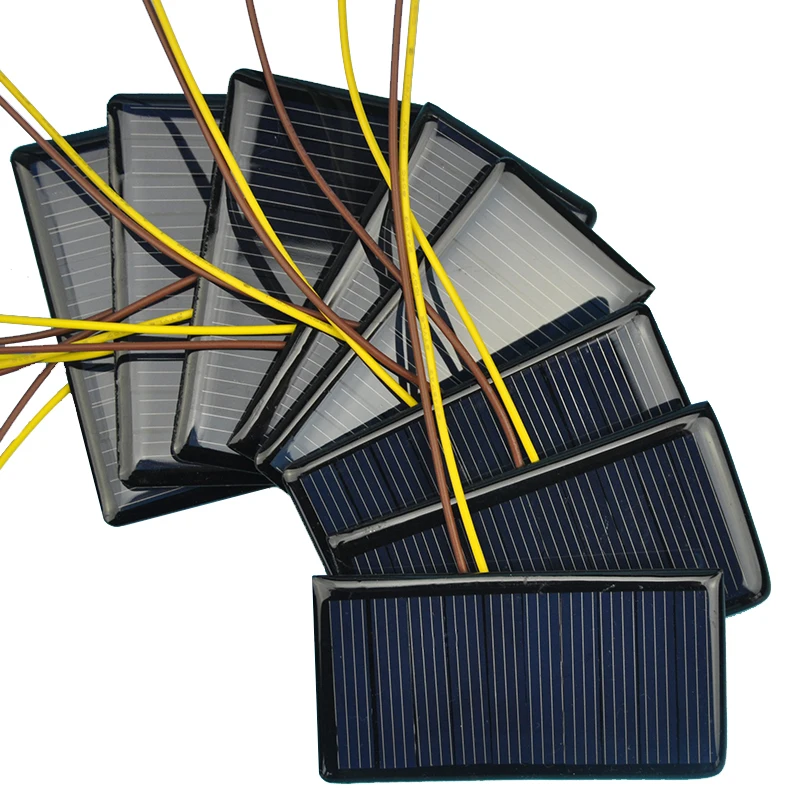 SUNYIMA 10 шт. солнечные панели солнечная батарея мощность Solars зарядка Солнечная DIY аккумуляторные батареи 5 в 60ма 68x37 мм