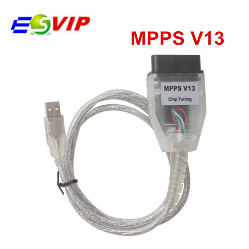 

SMPS MPPS V13.02 ECU Chip Tuning Tool MPPS V13 ECU Diagnostic Interface USB Cable K Can Flasher ECU Programmer