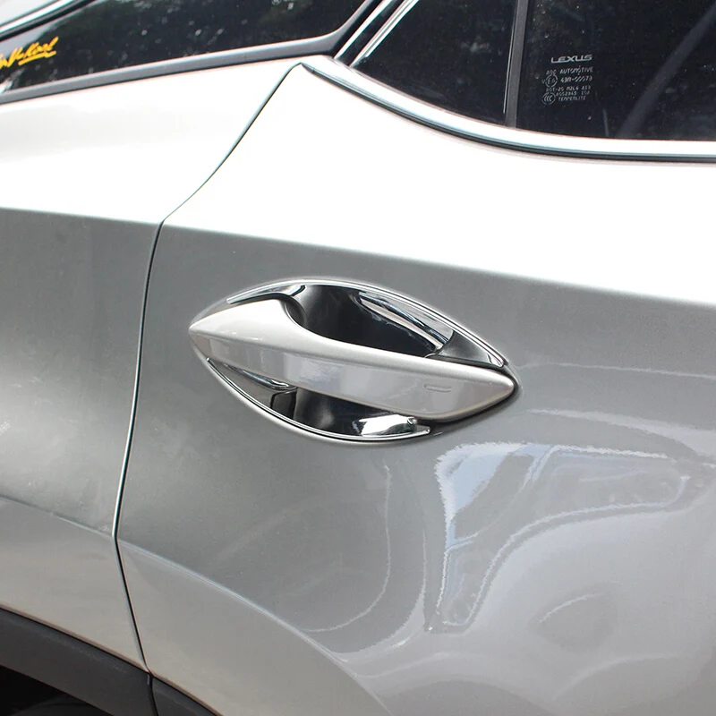 

For Lexus RX 2016 2017 Accessories ABS Chrome Car Door protector handle Bowl Cover trim Sticker Car Styling 4pcs