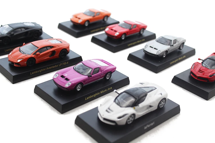 Много 1/64 новых специальных литых металлических супер автомобилей винтажный автомобиль Настольный дисплей коллекция моделей игрушек для детей