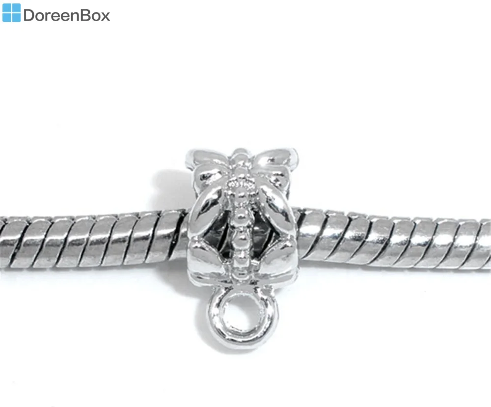 

Lovely Jewelry! 50 Silver Tone Flower Bail Beads Fit Charm Bracelet (B05750)