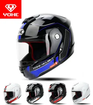 

2017 Winter New YOHE Flip Up motorcycle helmet undrape face motorbike helmets ABS YH-973 knight motor racing open face helmets