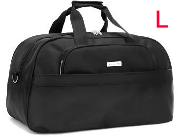 Большие вместительные мужские дорожные сумки, переносные сумки 3 размера для выходных, черные багажные сумки со скидкой 20% T309 - Цвет: L black