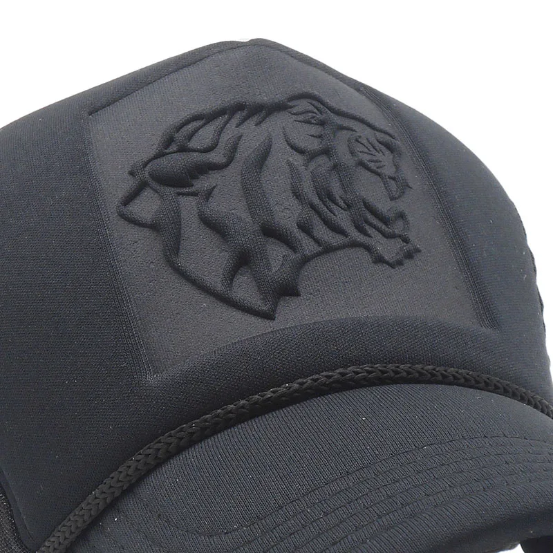 Летняя сетчатая бейсболка со стереоскопическим принтом тигра|mesh snapback hats|snapback hats