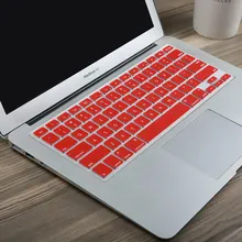 Английская силиконовая цветная накладка на клавиатуру для Macbook pro 13 15 17 retina air 13