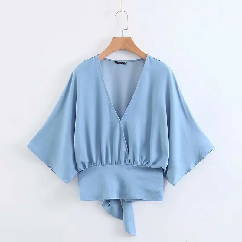 

New arrival XQ8-45-9299 European and American fashion trendy silk loose jacket