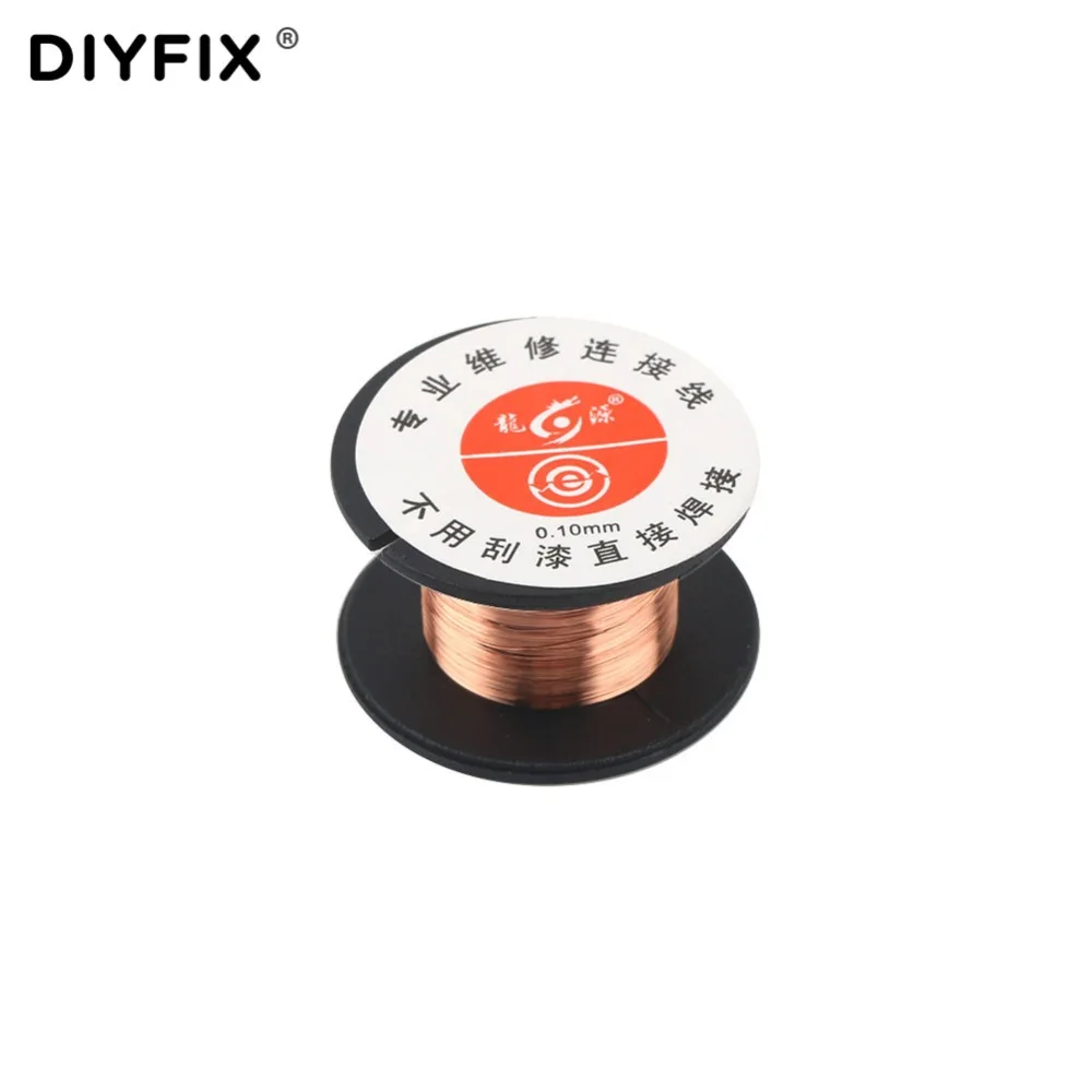 DIYFIX, 5 шт., 0,1 мм, PCB Link, провод для пайки, медная скачка, линия для iPhone, сотовый телефон, чип, сварка, обслуживание, ремонт, набор инструментов