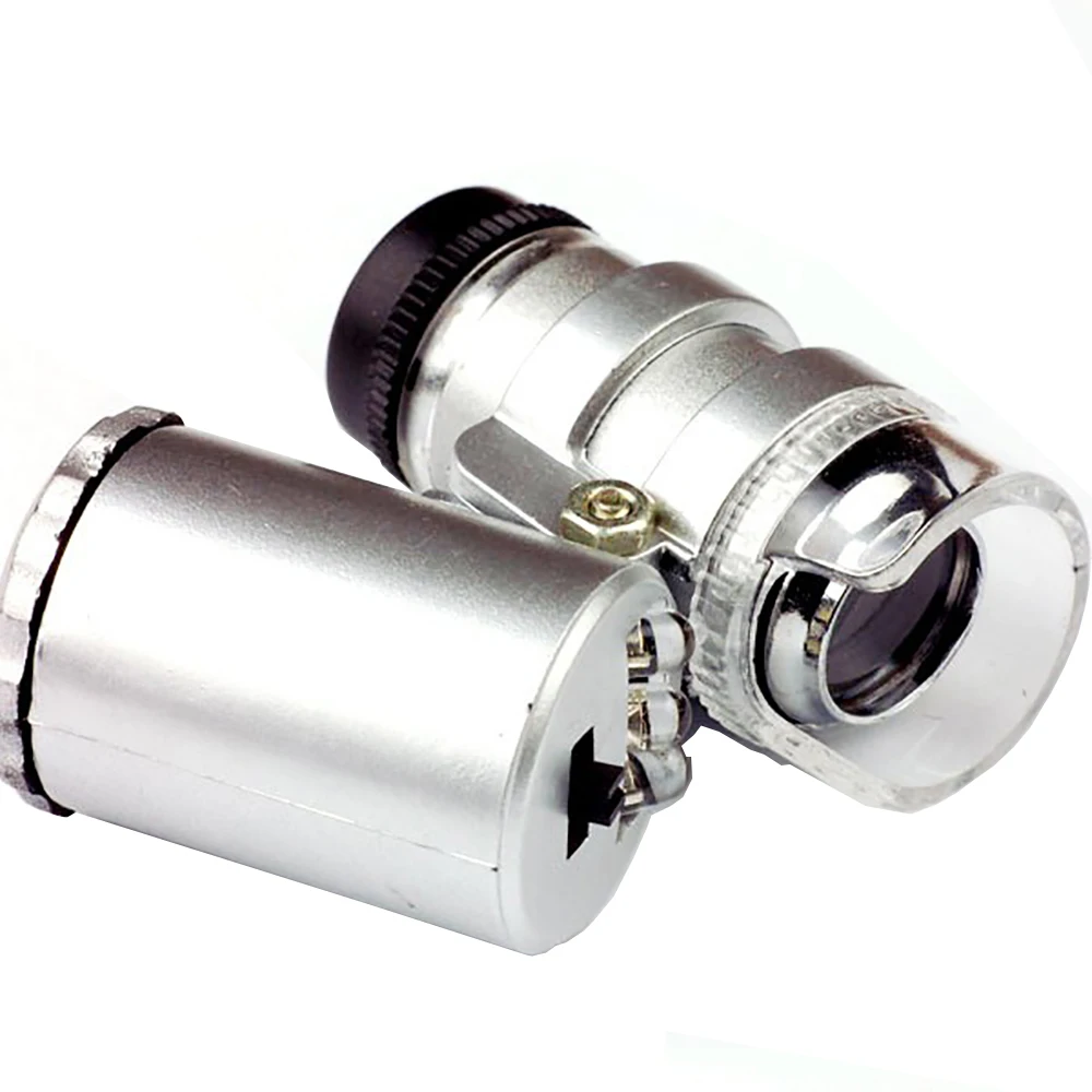 60X зум цифровой мобильный телефон объектив микроскоп Лупа с светодиодный светильник клип объектив для iPhone 6 5 5S samsung Galaxy Note 3 S4 sony