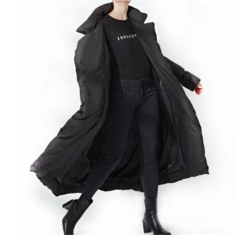 Bouton 68561 longues Turn Épais Black Streetwear Femmes En Le Vers Bas Collar Neploe down Survêtement Manteaux X Solides Couvert Vrac D'hiver pink Ceintures faXwRPqZ