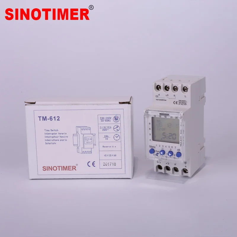 2 Channels Big LCD Display Programmable 24hrs Time Clock with Two Relay Outputs timer switch,digital timer,programmable timer switch,time switch