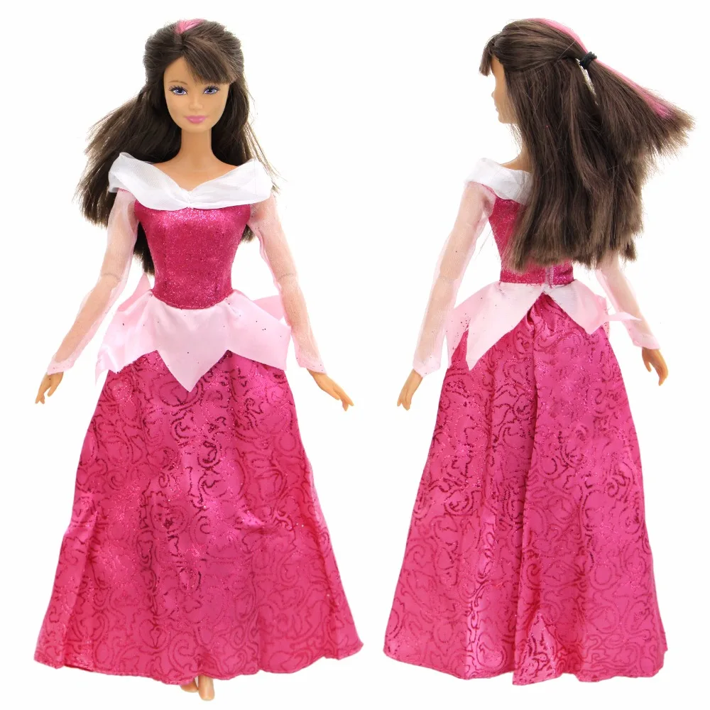 1 шт., высокое качество, сказочное платье для куклы Барби, копия, платье Спящей красавицы, платье принцессы, вечерние юбки, одежда, аксессуары, детские игрушки