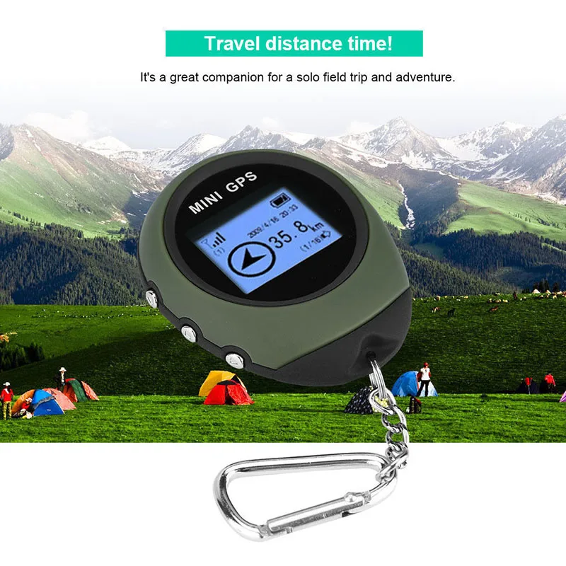 Mini Portable GPS Locator Outdoor Mountaineering Guide Personal Navigator Tracker Device