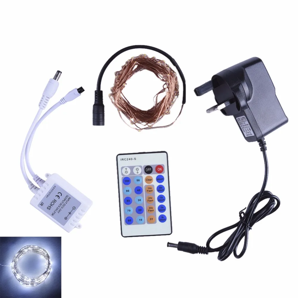 4sets 33Ft 100 LED DC Model with the 24Key Remote Control Fairy Lights