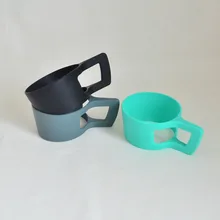 25 шт./партия без БФА, силиконовый кружки с ручками,, переносной подстаканник, бумажный держатель для кофейной кружки, керамические кружки