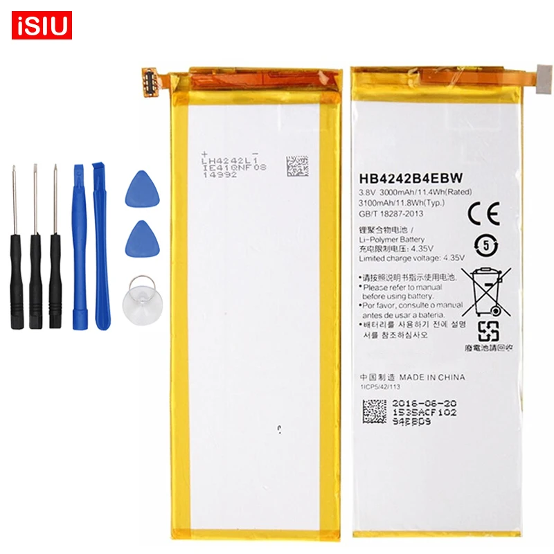 Hb4242b4ebw Honor 6 Bateria 3000 мАч 4 x Батарея для Huawei 6/h60-l01/Honor 4x/+ Инструменты | Мобильные
