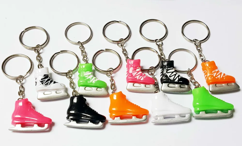 100X Key Chain Ring w/ Skate Shoe Roller Vintage Charm Fashion Favour Pinata School Bag Party Favors Gift Novelty Birthday Prize | Дом и сад