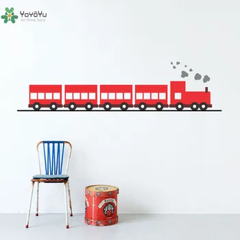 

YOYOYU Wall Decal Vinyl Room Decoration Polyvinyl Decorative Train Kids Room Easy Peel & Stick Poster Art Removeable Mural YO380