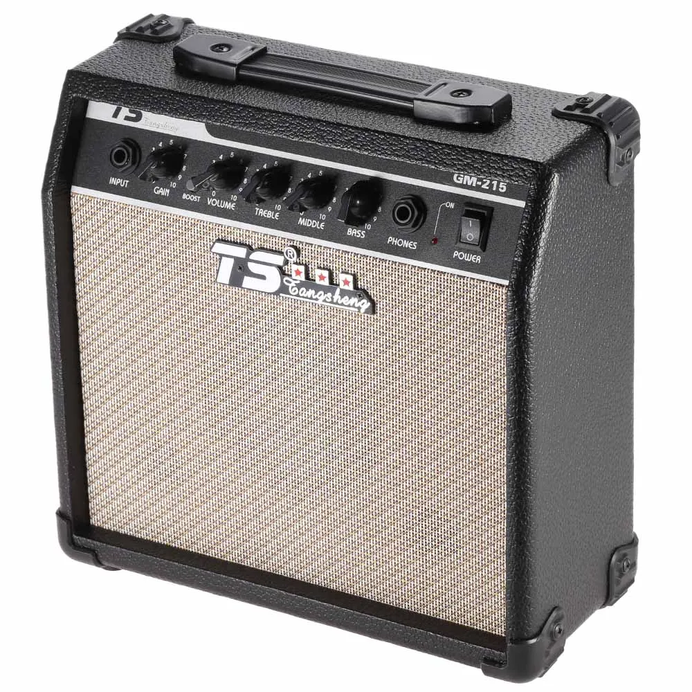 High Quality GM 215 15W Electric Guitar Amplifier Amp Distortion with 5