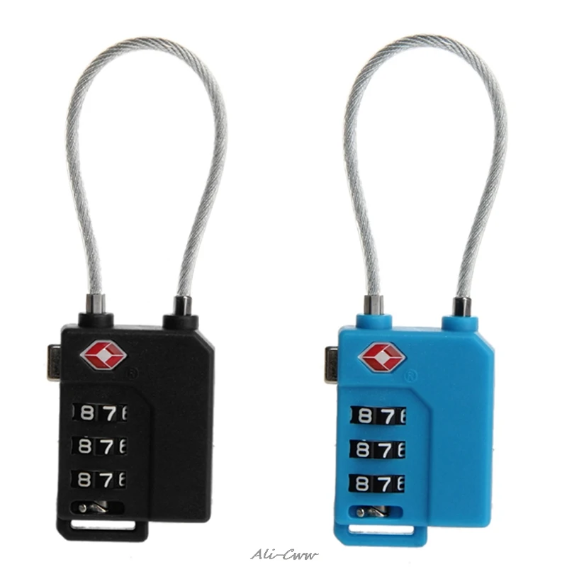 

1Pc TSA Resettable 3 Digit Combination Travel Luggage Suit Code Lock Padlock