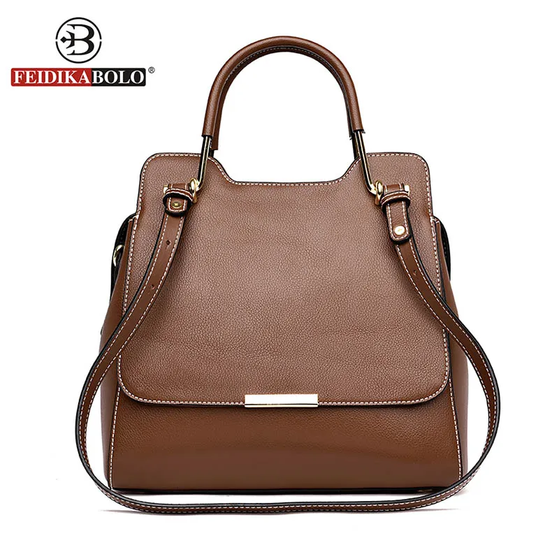 

Women Genuine Leather Handbags Famous Brand Tote Bag Designer Handbag Spring Female Messenger Crossbody Bag For Women Bolsos Sac