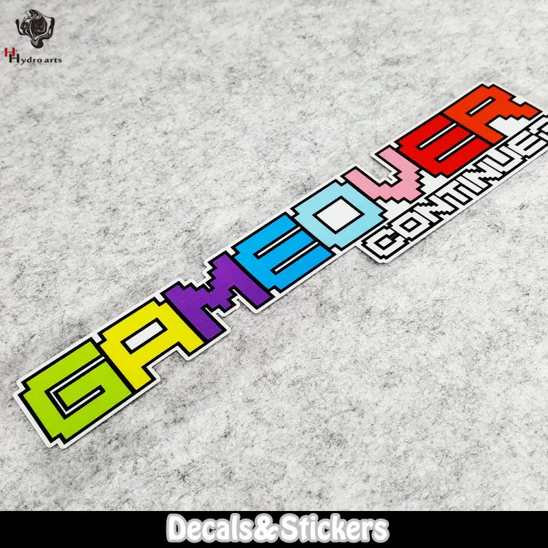 

NO.LN095 Colorful Game Over Design 3M Material Reflective Stickers MOTO GP Car Sticker Decals Racing Stickers Motorcycle