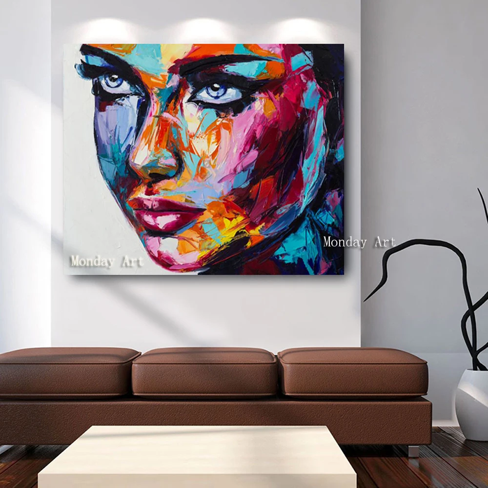 GG Embelish-Large-Size-Fantasy-Woman-Face-HD-Print-Canvas-Oil-Paintings-Modern-Wall-Art-Posters-For (2)