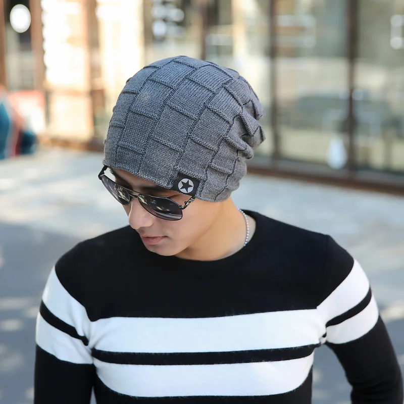Winter Warm Hat Trendy Chic Knitting Slouchy Baggy Oversize Hat for Man and Women Unisex Cap