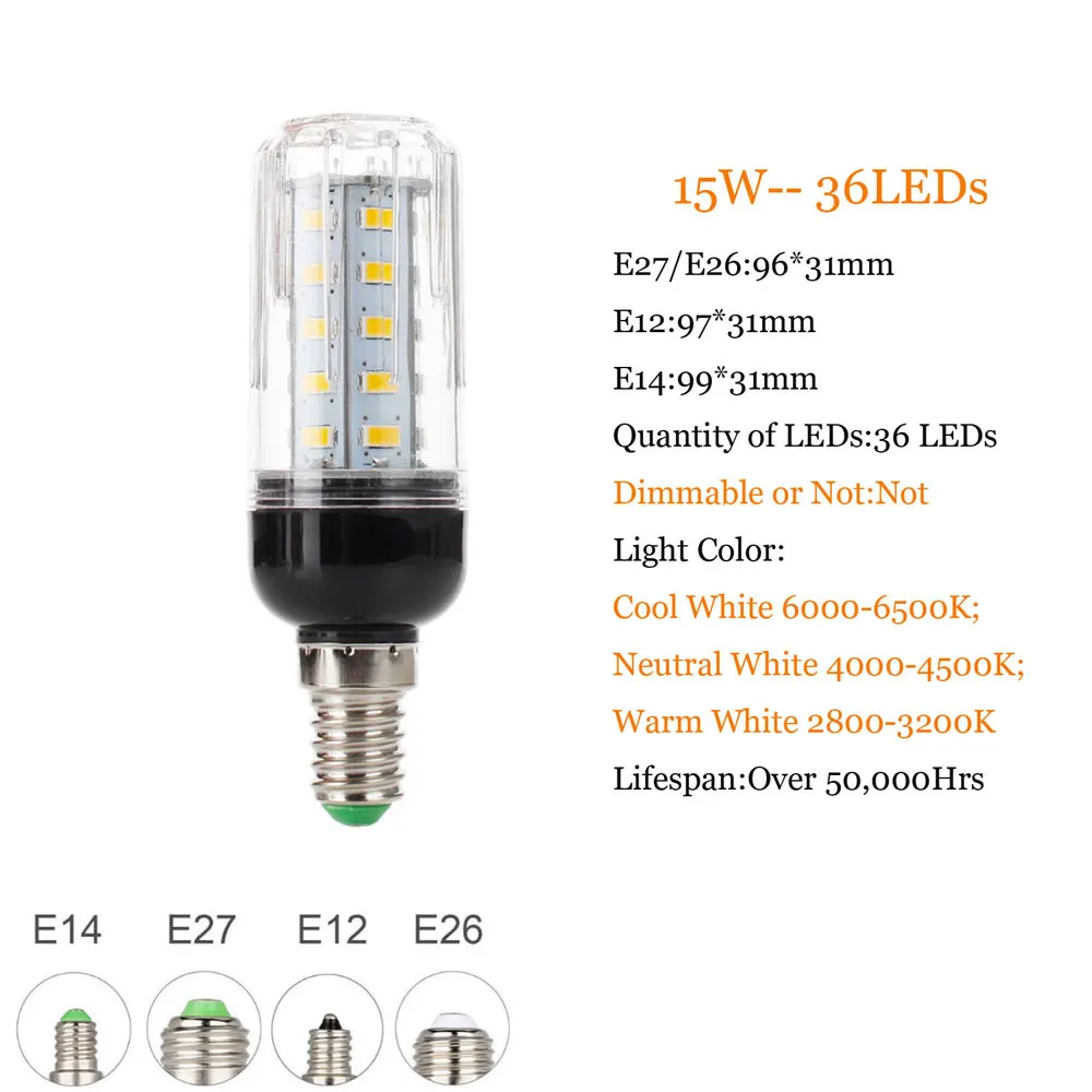 E27 E14 220V Светодиодный светильник 5730 SMD СВЕТОДИОДНЫЙ кукурузная лампа лампада ампулы светильник ing 24 27 30 36 59 69 72 светодиодный s лампа Bombillas Светильник лампы