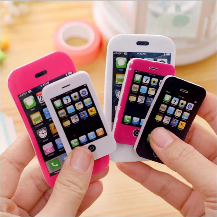 Lot-Novelty-Mobile-Phone-Rubber-Eraser-Creative-Stationery-School-Supplies-Kawaii-Papelaria-Gifts-For-Children