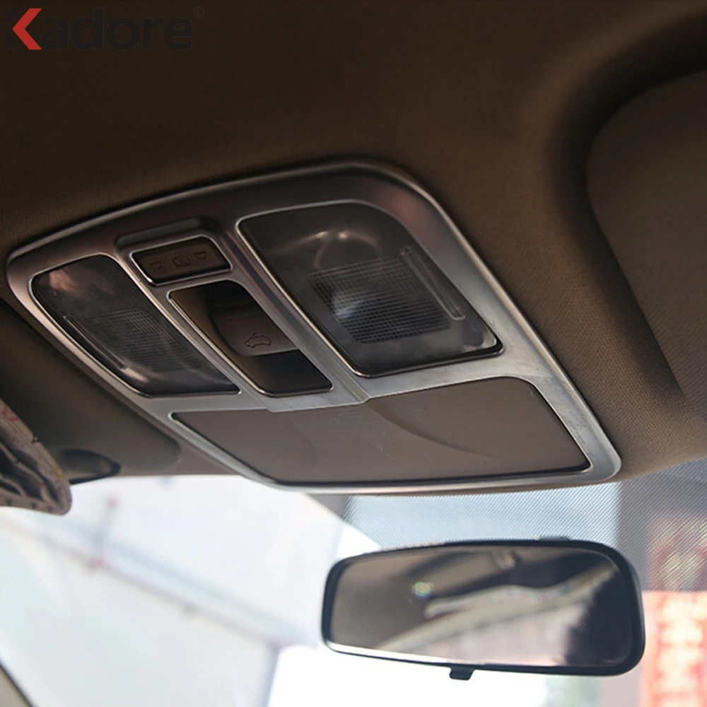 

Front Car Reading Lamp Trim Cover Decoration Case Interior Roof Light Frames Auto Accessories For Hyundai Tucson ix35 2011-2015