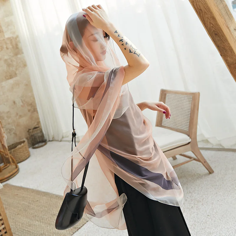 

Scarf Women Designer Brand Luxury Women Shawl Invierno Mujer 2019 Print Ponchos and Capes Bubble Chiffon Hijab Pashmina Scarves