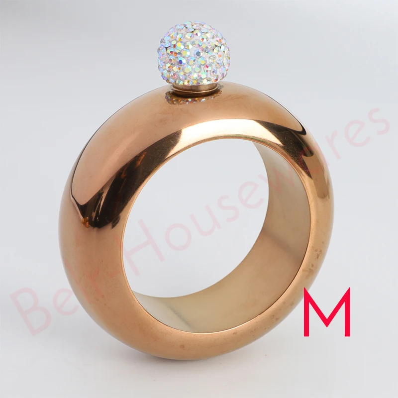 flask bracelet m Набедренная фляжка, браслет для женщин, колба для виски, скрытая спиртовая водка, 3,5 унций/100 мл, портативный браслет, спиртовая фляга - Color: flask bracelet m