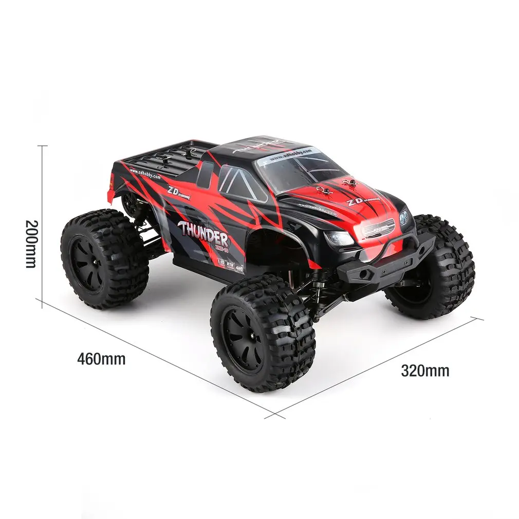 1/10 бесщеточный гоночный автомобиль Thunder 4WD 70 км/ч RC игрушки Bigfoot Багги RTR