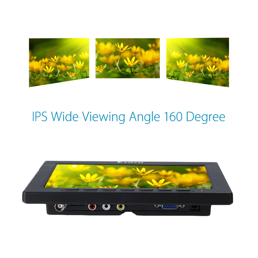 Eyoyo EM08A 8 &quotдюймовый 1024x768 lcd 4:3 цветной монитор Поддержка 1080 P HDMI экран ввода