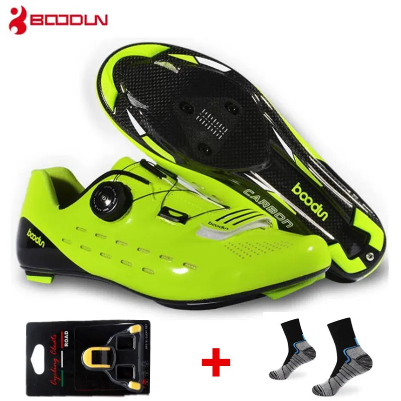 

Boodun Carbon Road Bike Shoes Auto-lock Ultralight Cycling Shoes Men Bike sapatilha ciclismo Bicycle Equipment superstar shoes