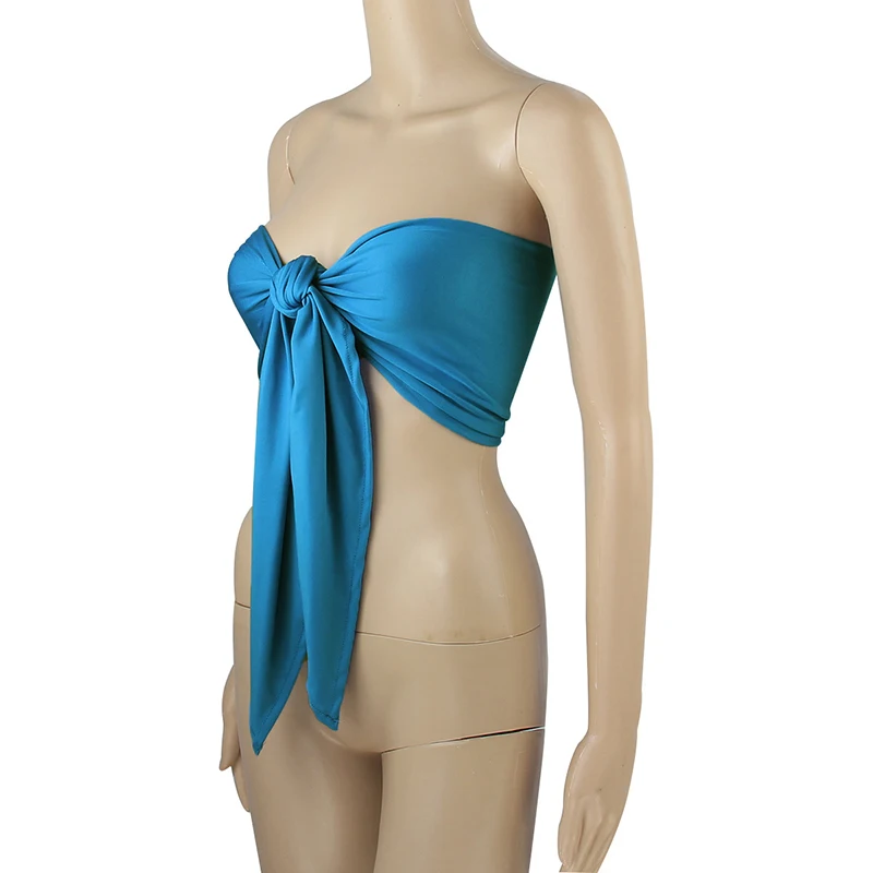 Forefair Bandage Crop Top Sexy Off Shoulder (23)