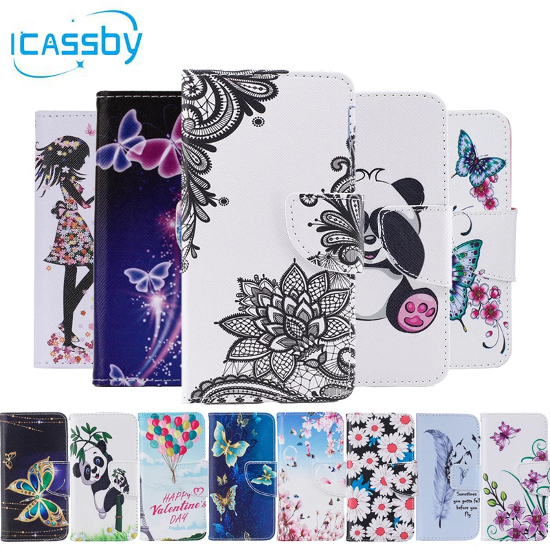 Чехол Etui для Samsung Galaxy J3 кожаный чехол-бумажник с пандой откидной 2016 J310 J320 J320F