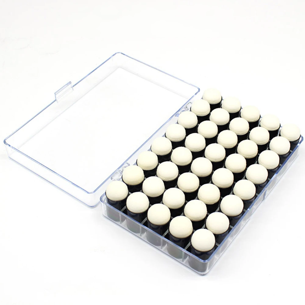

40pcs Kids Tool Paint Ink Pad With Box DIY Craft Handmade Scrapbooking Finger Multifunctional Sponge Daubers Stamping