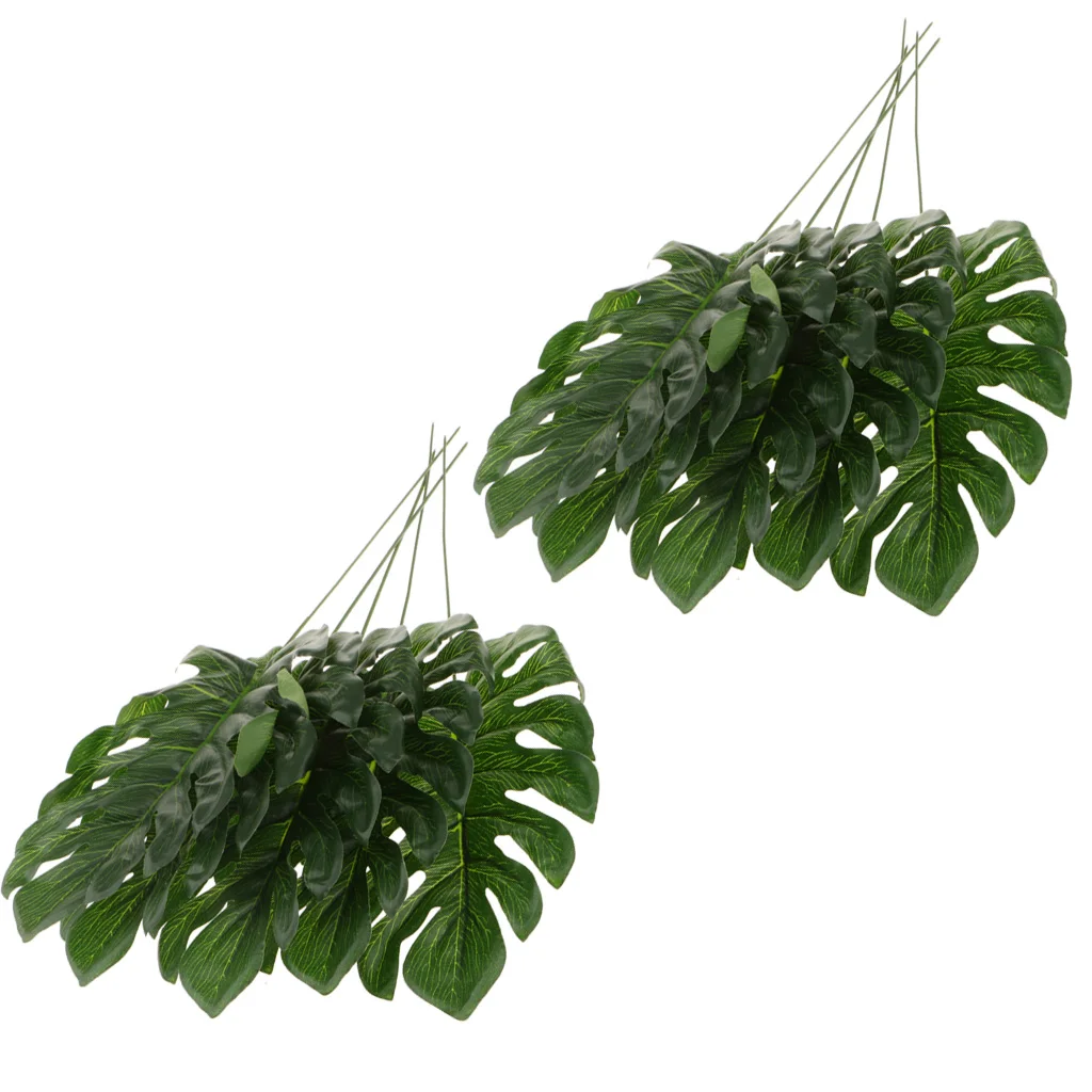 10x Large Palm Monstera Leaves Leaf Faux Leaf for Home Yard Wedding Decor