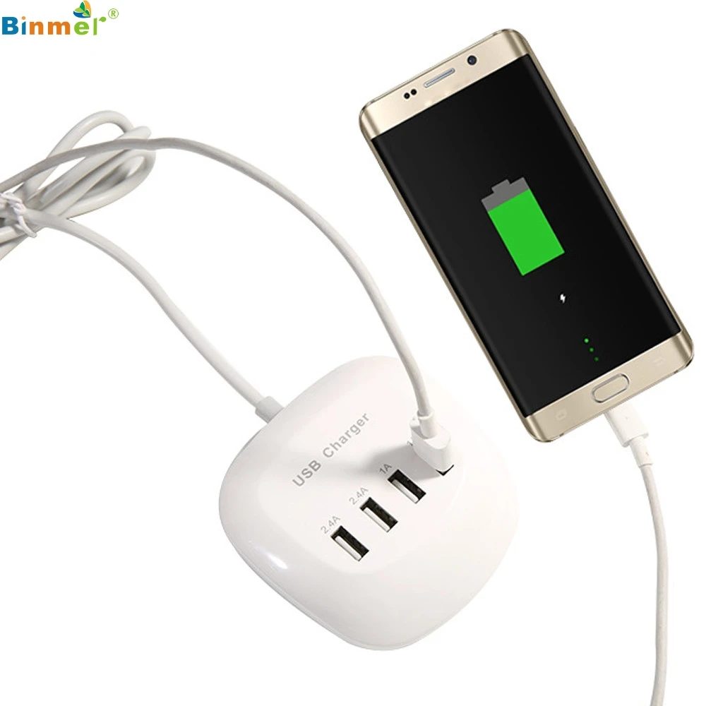 Binmer US | Стандарт ЕС 4 USB порта 3.4A 77 Вт настольное настенное зарядное устройство