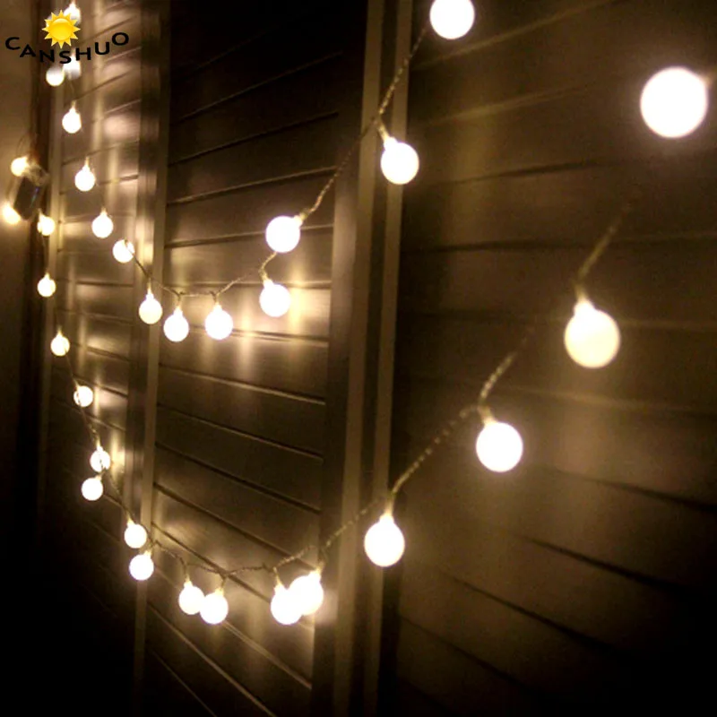 

10M 100LED 110-220V LED Multicolor Ball string Lights Fairy Lights waterproof lamps For Christmas Wedding Holiday Garland lights