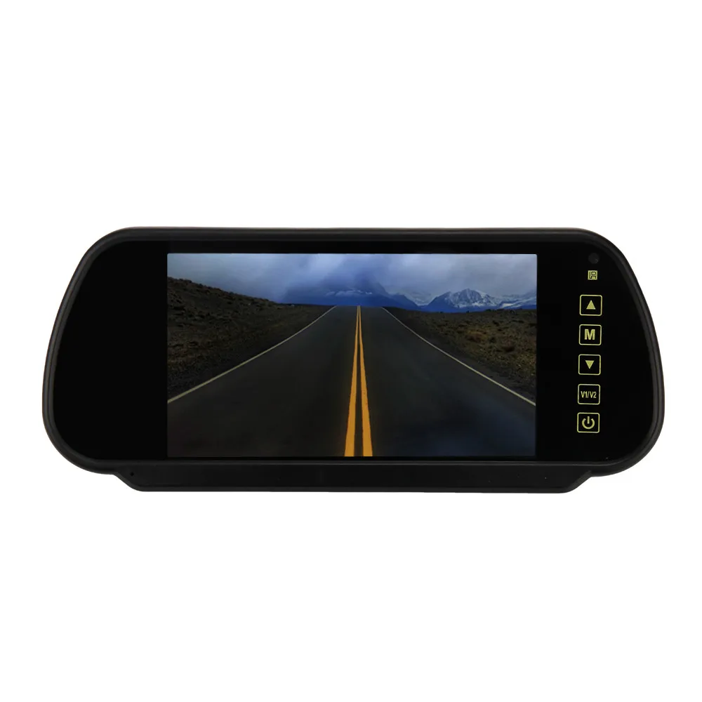 7 LCD Screen Car Rear View Backup Mirror Monitor+Wireless Reverse IR Camera Kit (7)