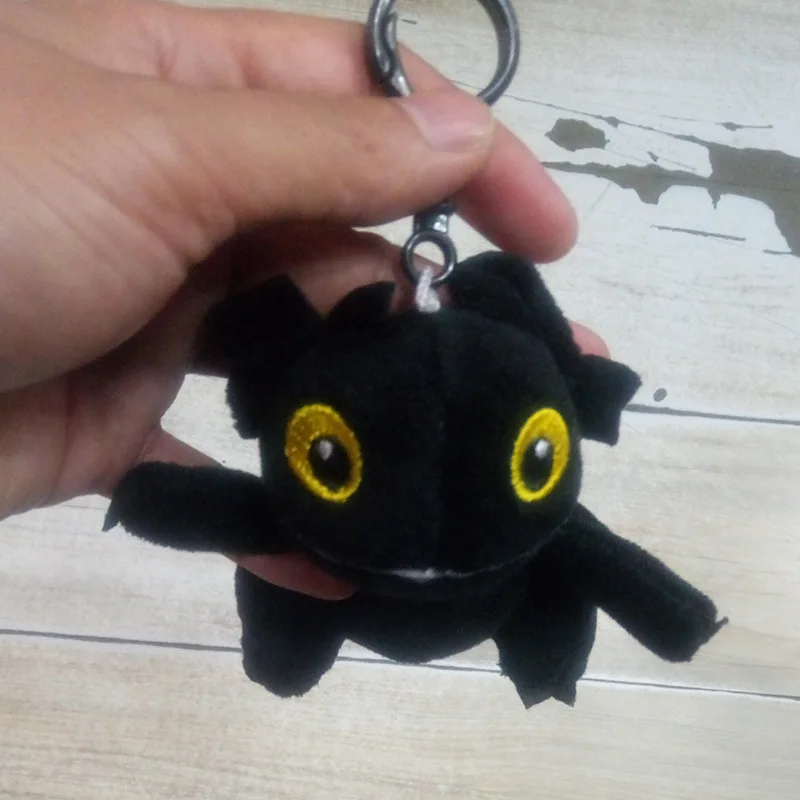 

20PC/lot How To Train Your Dragon 2 Plush Toy Toothless Dragon Keychain Small Pendant With Hook Stuffed Animal Dolls Toys